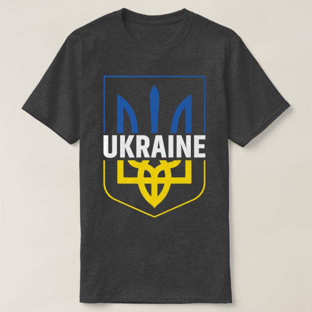 Camiseta Ucrania intentó estafar con orgullo el escudo de a (Diseño del anverso)
