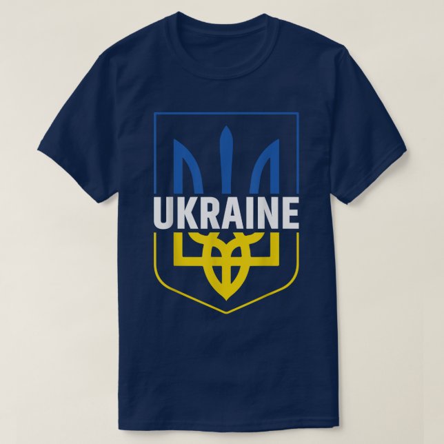Camiseta Ucrania intentó estafar con orgullo el escudo de a (Diseño del anverso)