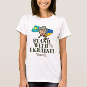 Camiseta Ucrania Kazajistán Zelenskyy Apoya a Ucrania