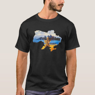 Camiseta Ucrania: La bandera de la bandera de los rehenes d