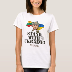 Camiseta Ucrania Lituania Banderas Zelensky Apoya a Ucrania