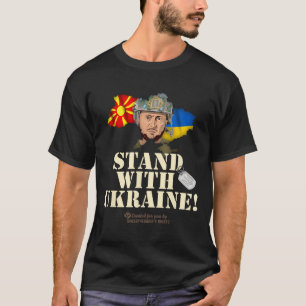 Camiseta Ucrania Macedonia del Norte Zelensky Apoya a Ucran