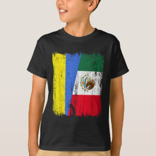 Camiseta Ucrania México Media Bandera Herencia Ucraniana Me