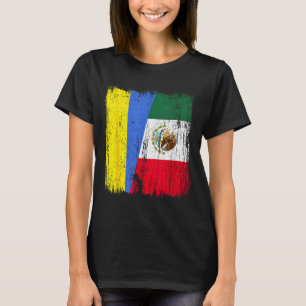 Camiseta Ucrania México Media Bandera Herencia Ucraniana Me
