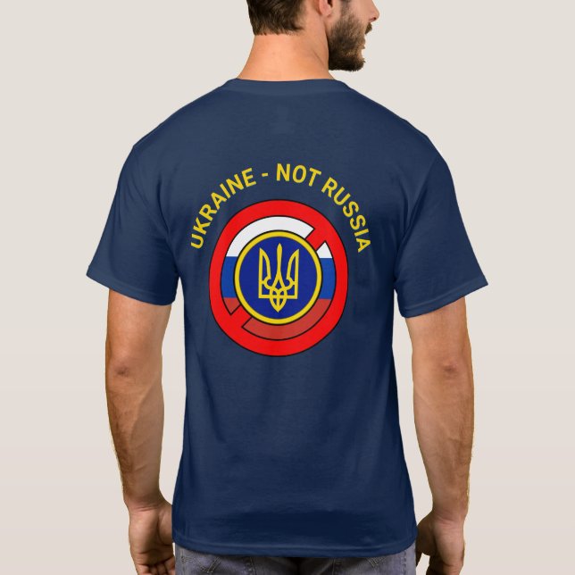 Camiseta Ucrania - No Rusia (Reverso)