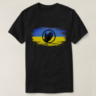 Camiseta Ucrania ora bandera azul amarilla