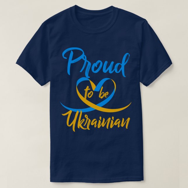 Camiseta Ucrania Orgullosa de ser ucraniana (Diseño del anverso)