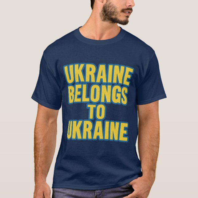 CAMISETA UCRANIA PERTENECE A UCRANIA (Anverso)