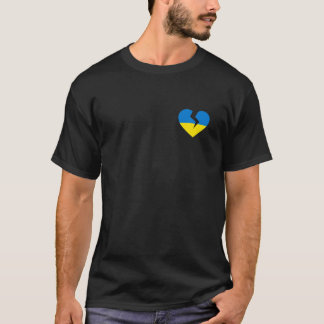 Camiseta Ucrania rota el corazón - Apoyen a Ucrania P