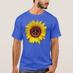 Camiseta Ucrania: Símbolo de la paz del girasol Rótulo amor