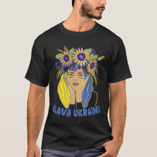 Camiseta Ucrania Slava Ukraini Apoyo a la Mujer Uc