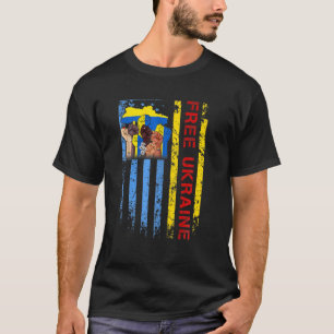Camiseta Ucrania T: El amante de la bandera ucraniana apoya
