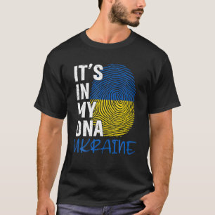 Camiseta Ucrania Tee Está En Mi ADN Bandera Nacida En Ucran