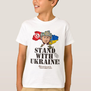 Camiseta Ucrania Túnez Banderas Zelenskyy Apoya a Ucrania