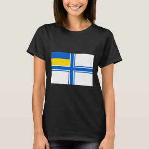 Camiseta Ucrania Ucraniano Bandera de Ucrania Ombligo Bande
