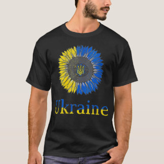 Camiseta Ucranianas ucranianas de cosecha de girasol