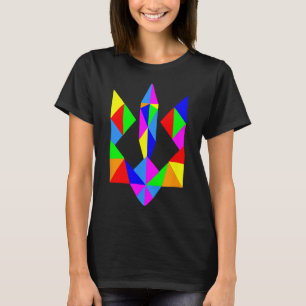 Camiseta Ucraniano Americano Apoya Ucrania Trident