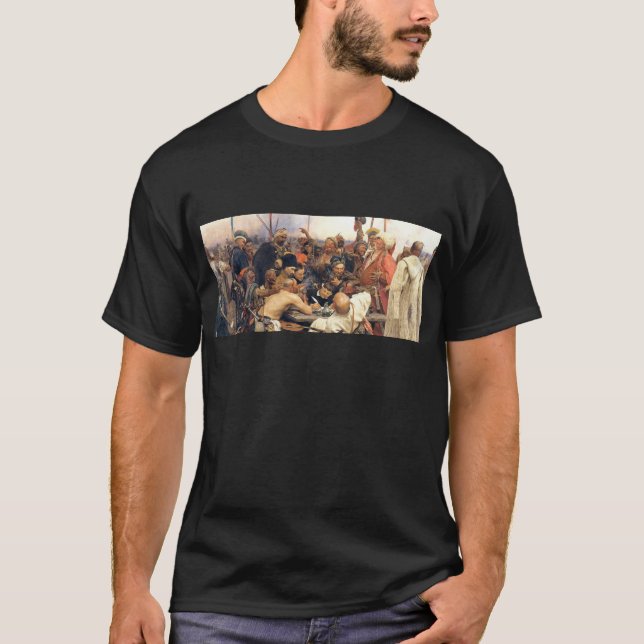 Camiseta Ucraniano Kozaky/Cossacks por Repin (Anverso)