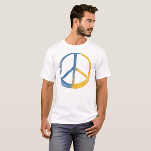Camiseta Ucraniano - Símbolo de PAZ Guerra de Ucrania amari