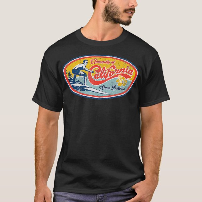 Camiseta UCSB con estilo de vintage retro (Anverso)