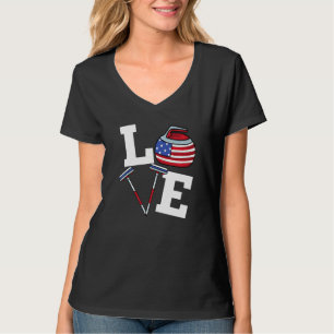 Camiseta Ue Curler Broom Wince Deporte Deportivo Norteameri