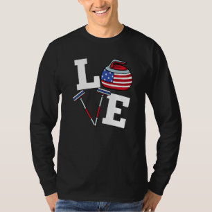 Camiseta Ue Curler Broom Wince Deporte Deportivo Norteameri
