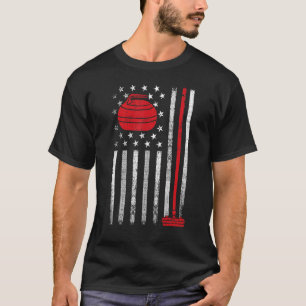 Camiseta Ue Curler Broom Wince Deporte Deportivo Norteameri