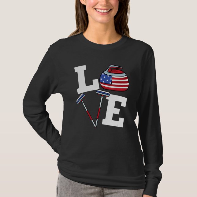 Camiseta Ue Curler Broom Wince Deporte Deportivo Norteameri (Anverso)