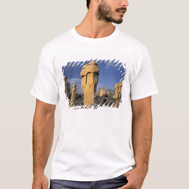 Camiseta UE, España, Cataluña, Barcelona. De Antonio Gaudí (Anverso)