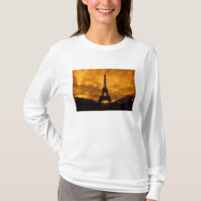 Camiseta UE, Francia, París. Torre Eiffel. (Anverso)