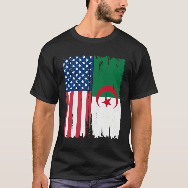 Camiseta Ue: La Bandera De Argelia Hoodie (Anverso)