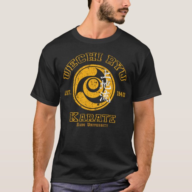 Camiseta Uechi Ryu Karate Budo Academia Diseño de Artes Mar (Anverso)