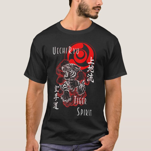 Camiseta Uechi Ryu Karate Do Tiger Spirit Martial Arts Budo (Anverso)