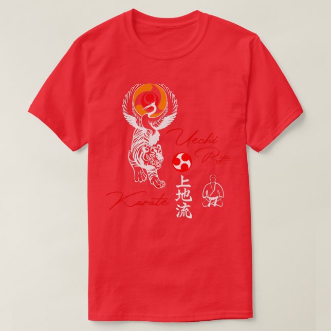 Camiseta Uechi Ryu Karate Soul Espíritu de artes marciales (Diseño del anverso)