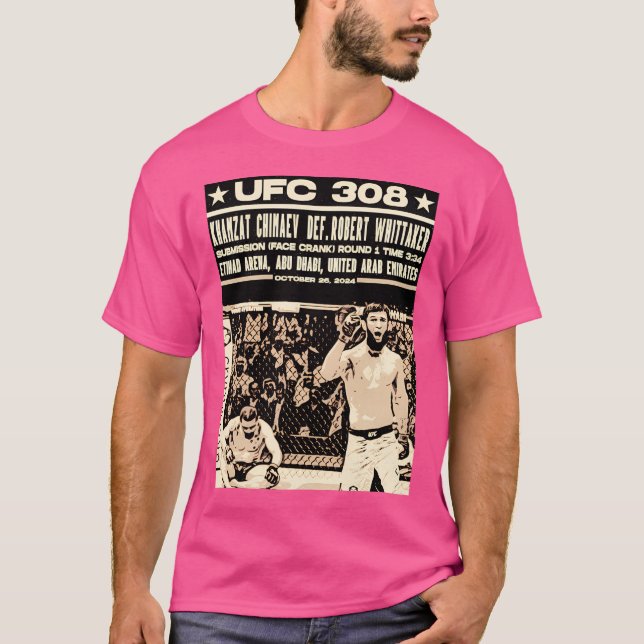 Camiseta Ufc 308 Khamzat Chimaev Robert Whittaker (Anverso)