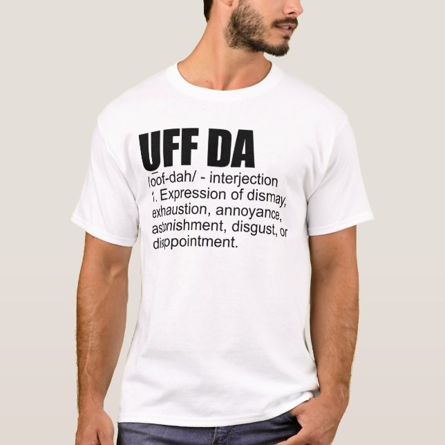 Camiseta Uff Da Definition El Viking Escandinavo Noruego (Anverso)