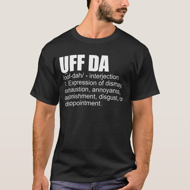 Camiseta Uff Da Definition El Viking Escandinavo Noruego (Anverso)