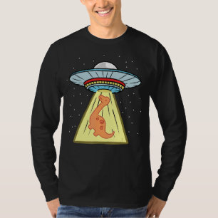 Camiseta Ufo Abducción Brachiosaurus Dinosaur