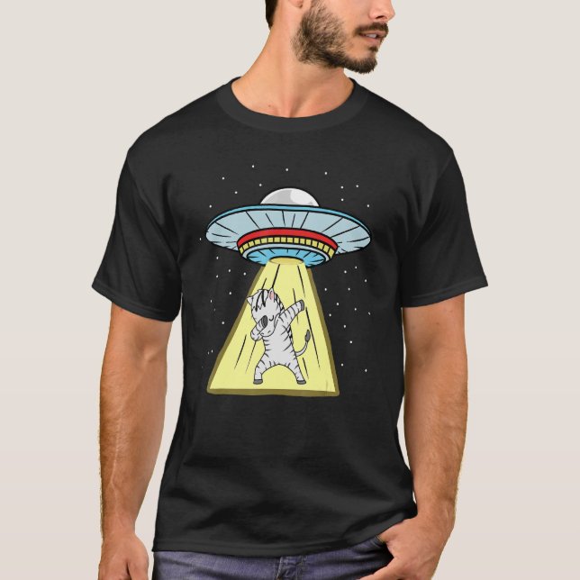 Camiseta Ufo Abducción Dabbing Zebra African (Anverso)