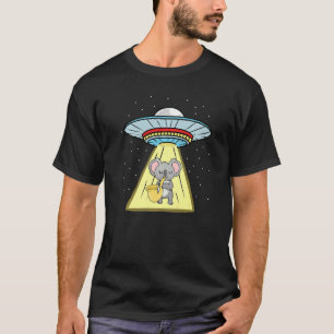 Camiseta Ufo Abducción Koala Saxofonista