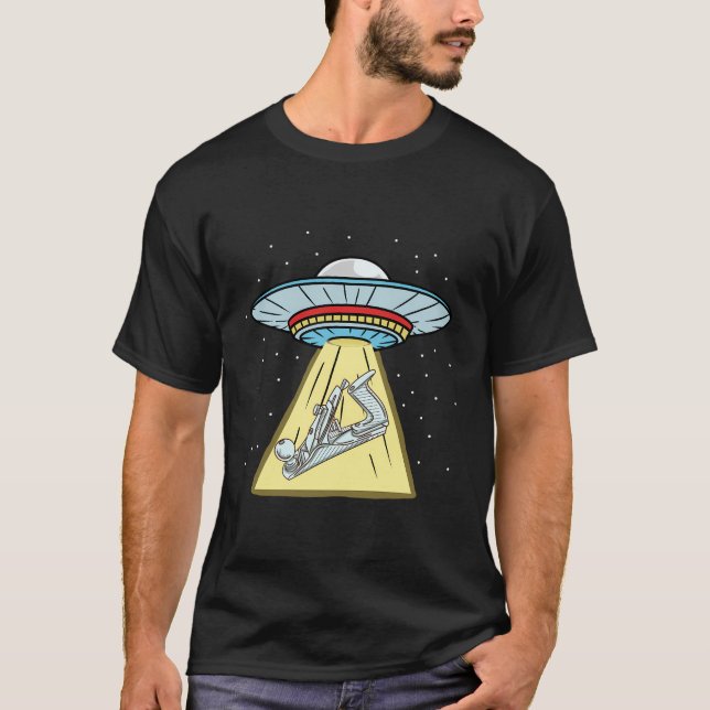 Camiseta Ufo Abducción Plane Woodwork (Anverso)