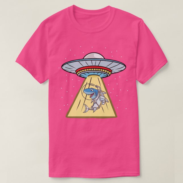 Camiseta Ufo Abduction Shark Astronaut  (Diseño del anverso)