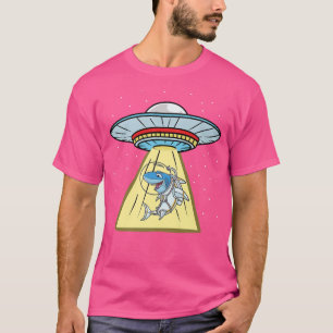 Camiseta Ufo Abduction Shark Astronaut 