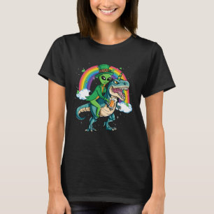 Camiseta UFO Alien Beer Dino Rex Horn Rainbow