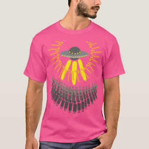 Camiseta Ufo Alien Spaceship Humanity Peace