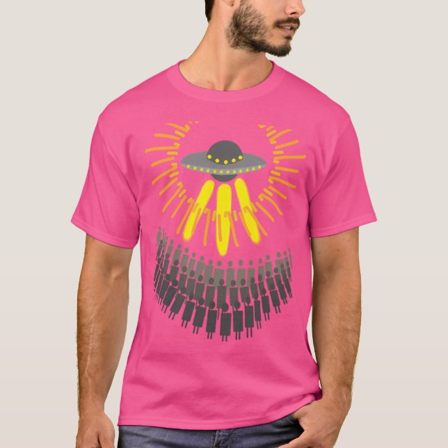 Camiseta Ufo Alien Spaceship Humanity Peace (Anverso)