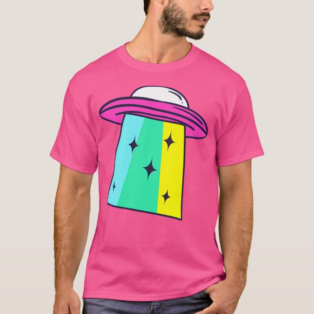 Camiseta Ufo arcoiris (Anverso)