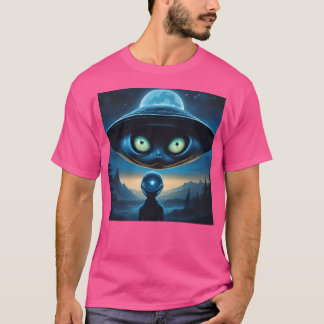 Camiseta Ufo Con Cara De Alien