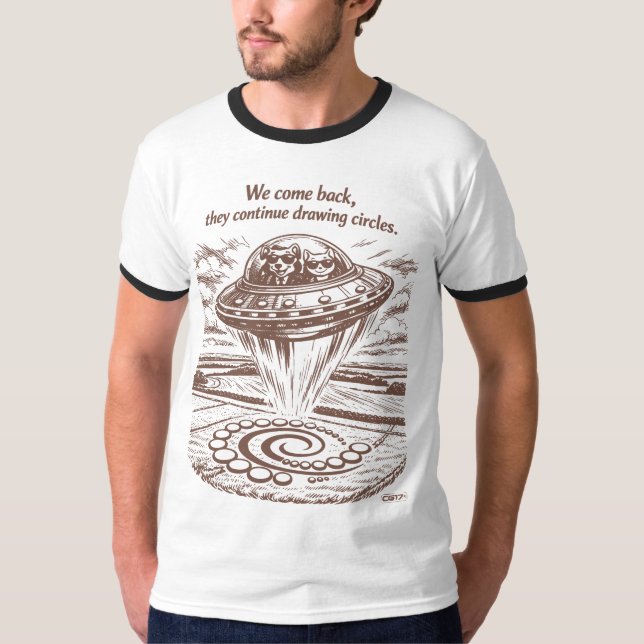 CAMISETA UFO CROP CIRCLES (Anverso)