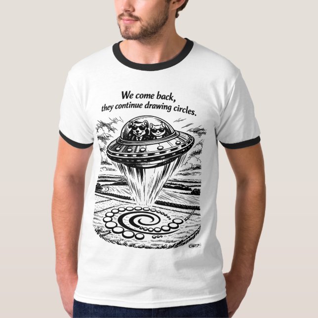 CAMISETA UFO CROP CIRCLES (Anverso)